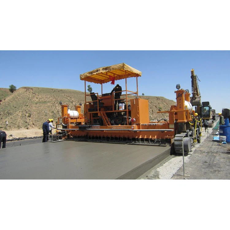 Maquina para fabricar caminos de hormigón