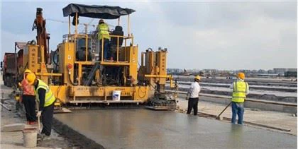 Maquinas para pavimentación de aeropuertos y cuadrantes deslizantes